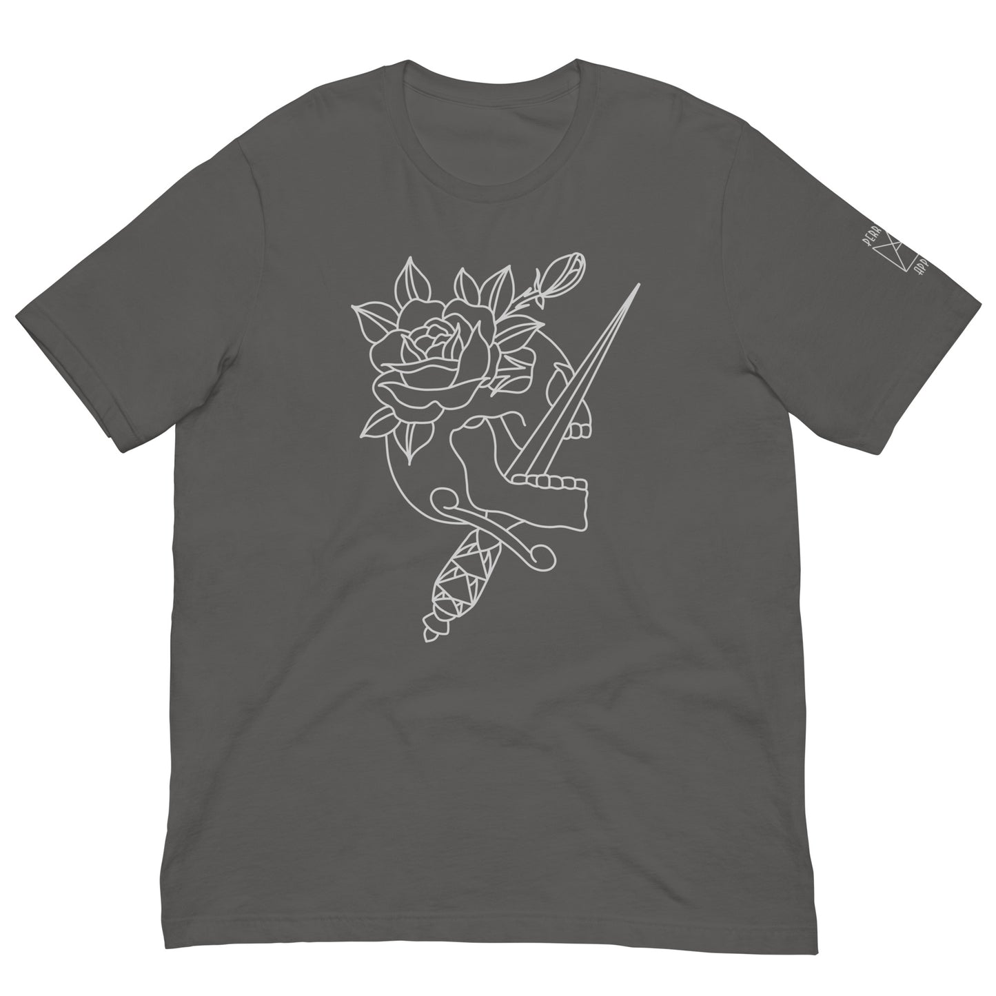 Unisex T-shirt - Skull Rose #3 - Light on Dark
